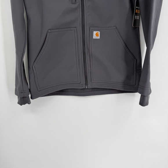 Carhartt Jacket Womens Size S Gray Rugged Flex Peak Bonded Fleece Scrub NWT - Picture 4 of 12